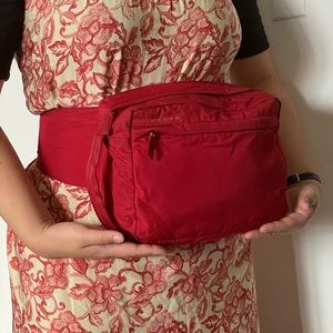 Vintage Prada red nylon belt waist bag Fanny pack